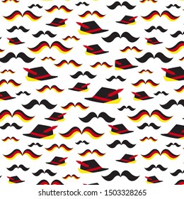 Oktober Fest Seamless Pattern Background Illustration