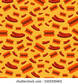 Oktober Fest Seamless Pattern Background Illustration