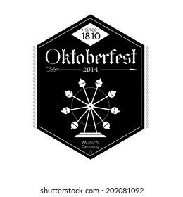 Oktoberfest 2014 - vector flat style illustration