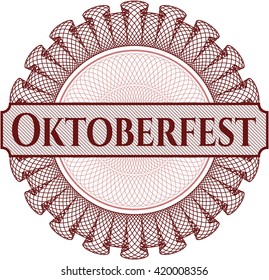 Oktoberfest abstract linear rosette