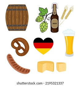 Oktoberfest. All for the party. Vector illustration 
