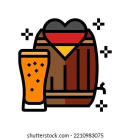 oktoberfest autumn color icon vector. oktoberfest autumn sign. isolated symbol illustration