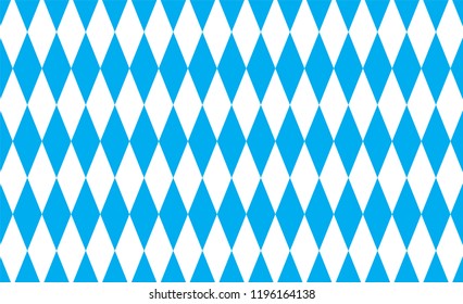 Oktoberfest background with bavarian white and blue fabric. Gingham pattern. Texture from rhombus/squares for - plaid, tablecloths, clothes, shirts, dresses, paper, bedding, blankets and quilts.
