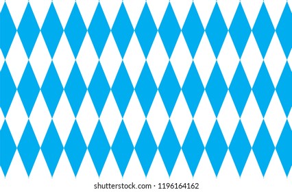 Oktoberfest background with bavarian white and blue fabric. Gingham pattern. Texture from rhombus/squares for - plaid, tablecloths, clothes, shirts, dresses, paper, bedding, blankets and quilts.