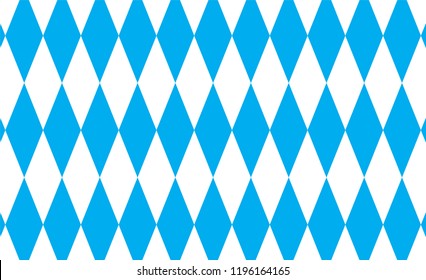 Oktoberfest background with bavarian white and blue fabric. Gingham pattern. Texture from rhombus/squares for - plaid, tablecloths, clothes, shirts, dresses, paper, bedding, blankets and quilts.