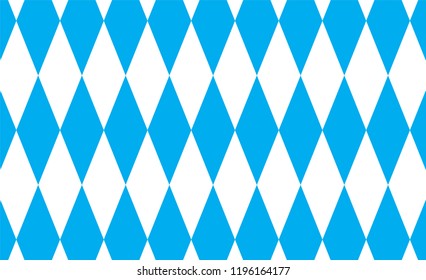 Oktoberfest background with bavarian white and blue fabric. Gingham pattern. Texture from rhombus/squares for - plaid, tablecloths, clothes, shirts, dresses, paper, bedding, blankets and quilts.