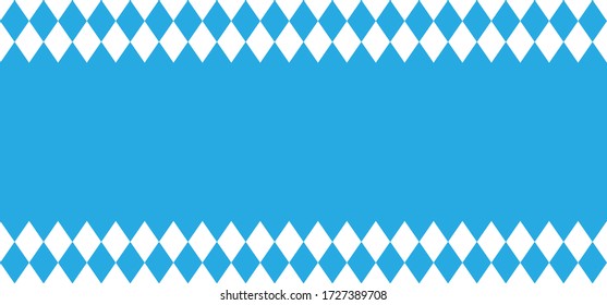 Oktoberfest background with blue square checked Argyle, bavarian, rhombic pattern Flanel clothes
Check print plaid clothing Vector seamless geometric shape Happy party Diamonds icons bavarian fabric