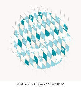Oktoberfest. Background with diamonds. Background, emblem, texture, retro, shabby...