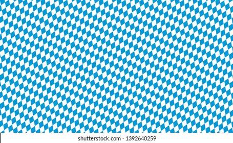 Oktoberfest background with seamless blue white checkered pattern