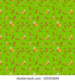 Oktoberfest background, seamless pattern.