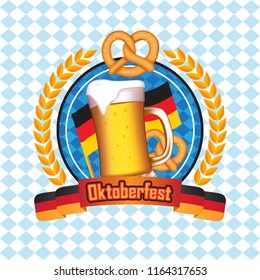 Oktoberfest background vector for banner, poster, etc