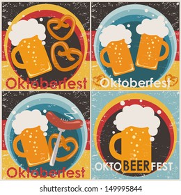 Oktoberfest backgrounds, set. 