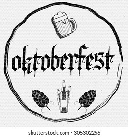 Oktoberfest badges logos and labels for any use, logo templates and design elements for beer house, bar, pub, brewing company, brewery, tavern, restaurant.