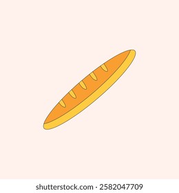 Oktoberfest Baguette Clean Illustration for design needs, Landing Pages, Animation, Apps, Presentations, Content Creator and other Promotions