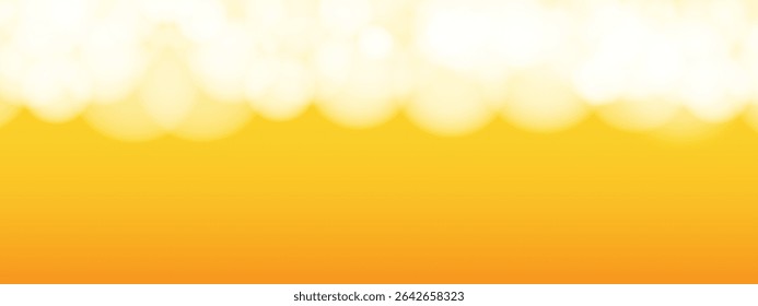 Oktoberfest banner with beer foam and empty space for inscription. Horizontal Beer background.