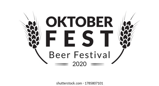 Oktoberfest banner design. Beer fest in October logo. German festival poster, sign, flyer, invitation card template. Vector illustration.