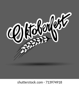 Oktoberfest banner. Germany beer festival Oktoberfest. Beer sign vector