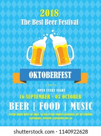 Oktoberfest banner vector illustration