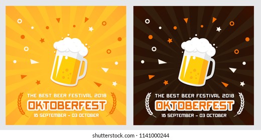 Oktoberfest banner vector illustration