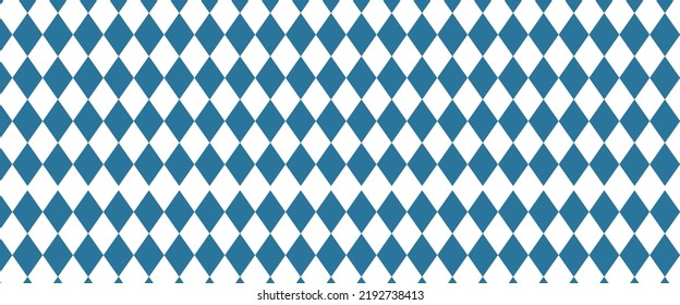 Oktoberfest bavarian blue pattern, Abstract geometric Rhomb pattern used for wallpaper, diamond fills, web page background. traditional ornament for fashion textile, cloth, rhombu, vector.