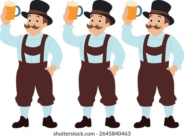 Oktoberfest Homens bávaros brindar Cerveja Festival