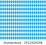 Oktoberfest bavarian pattern. Flag of bavaria. Background for german octoberfest in munich. Texture with white and blue rhombus. Seamless banner for fabric of bayern. Wallpaper and textile. Vector.