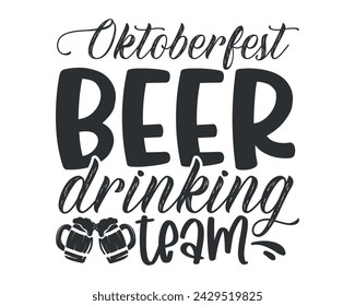 oktoberfest beer drinking team design