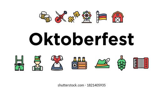 Oktoberfest Bierfest, Banner und Plakate. Bierfestival in Oktoberfest Deutschland