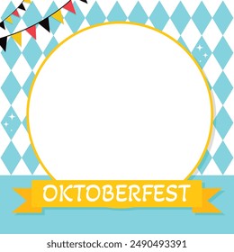 Oktoberfest beer festival banners vector illustration