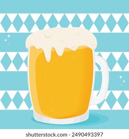 Oktoberfest beer festival banners vector illustration