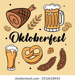 Oktoberfest, beer festival, Bavaria, beer, sausages, pork knuckle, pretzels