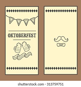Oktoberfest beer festival card