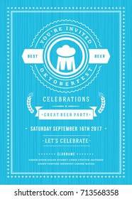 Oktoberfest beer festival celebration retro typography poster or flyer vector template. Oktoberfest beer festival celebration retro typography poster or flyer vector template.
