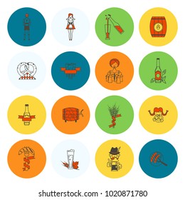 Oktoberfest Beer Festival. Flat design style. Vector