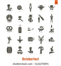 Oktoberfest Beer Festival. Flat design style. Vector