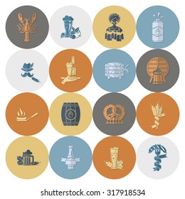 Oktoberfest Beer Festival. Flat design style. Vector