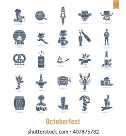 Oktoberfest Beer Festival. Flat design style. Vector