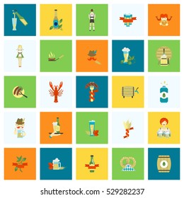 Oktoberfest Beer Festival. Flat design style. Vector