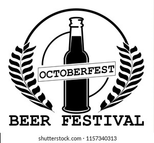 Oktoberfest beer festival. Illustration or poster