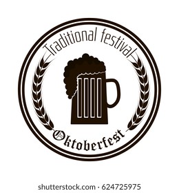 oktoberfest beer festival isolated