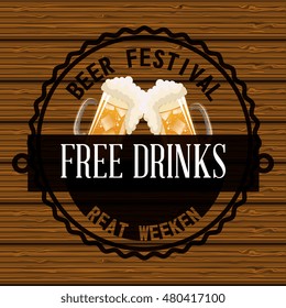 oktoberfest beer festival isolated vector illustration eps 10