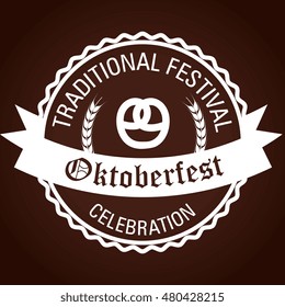 oktoberfest beer festival isolated vector illustration eps 10