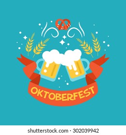 Oktoberfest beer festival logo design