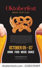 Oktoberfest beer festival poster banner