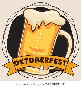 Oktoberfest beer festival. Oktoberfest Festival. Oktoberfest vector.