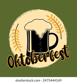 Oktoberfest-Bierfest. Oktoberfest. Oktoberfest-Vektorgrafik.