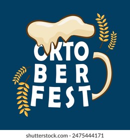 Oktoberfest beer festival. Oktoberfest Festival. Oktoberfest vector.