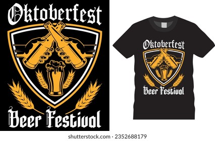 Oktoberfest Beer Festival Vektorgrafik T Shirt Design. Funny Oktoberfest Bier Liebt Shirts Design Vektorgrafik. Oktoberfest Trinktee-Shirts für jeden Druckartikel