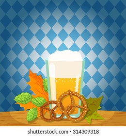 OKTOBERFEST BEER FESTIVAL vector illustration