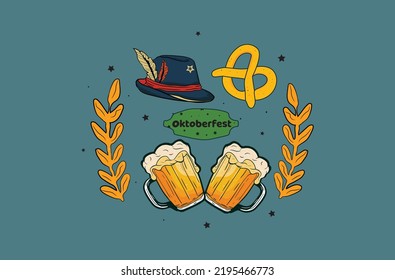 Oktoberfest beer vector design file